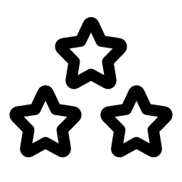 Three Stars Icon