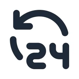 24 Hours Solid Icon