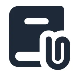 Book Attachment Solid Icon