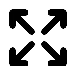 Arrows Maximize Line Icon
