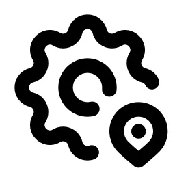 Settings Pin Line Icon