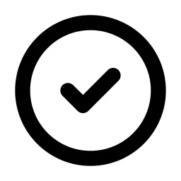 Circle Check Line Icon