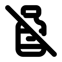 Vaccine Bottle Off Line Icon