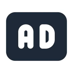 Ad 2 Box Solid Icon