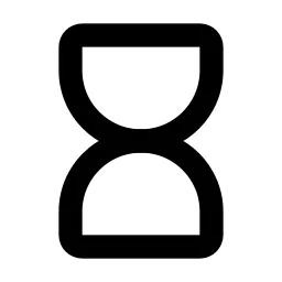 Hourglass Empty Line Icon