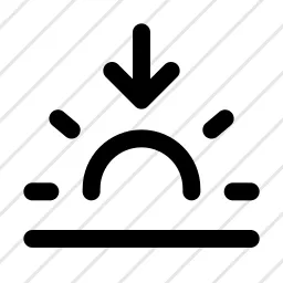 Sunset Arrow Down Icon