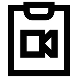 Clipboard Video Icon