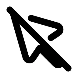 Pointer Off Line Icon