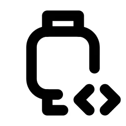 Device Watch Code Line Icon