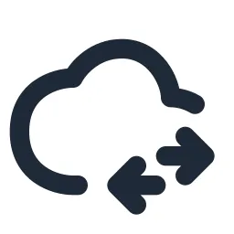 Cloud Change Line Icon