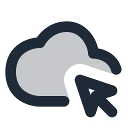 Cloud Cursor Duotone Icon