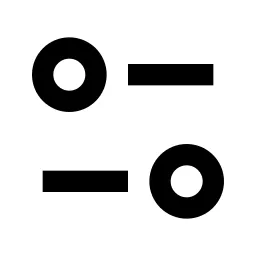 Equalizer 2 Line Icon