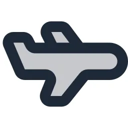 Airplane Duotone Icon