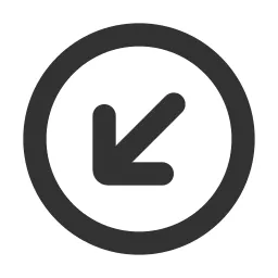 Arrow Down Left Circle Icon