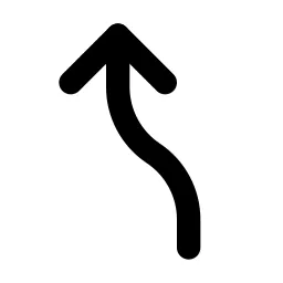 Arrow Curve Left Line Icon