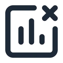 Analytics Delete Line Icon