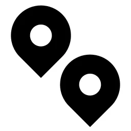 Pin Distance Fill Icon