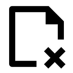 File Close Line Icon