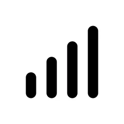 Antenna Bars 5 Line Icon