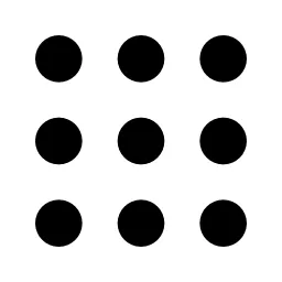 Grid Dots Line Icon