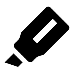 Mark Pen Fill Icon