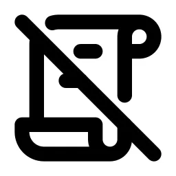 License Off Line Icon