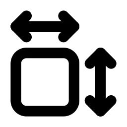 Dimensions Line Icon