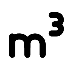 Meter Cube Line Icon