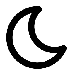 Moon Line Icon