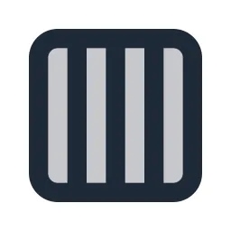 Layout Columns Dense Duotone Icon