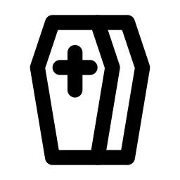 Coffin Line Icon