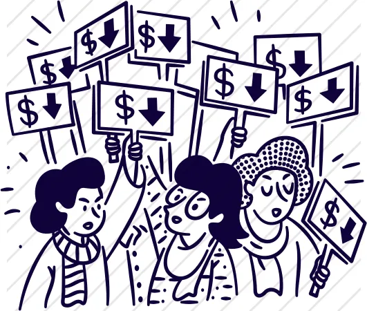 Group Protesting Costs
