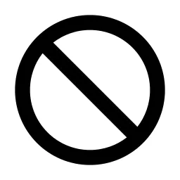 Prohibited Line Icon