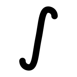 Math Integral Line Icon