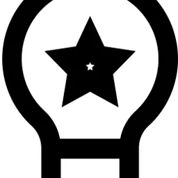 Star Lightbulb Icon