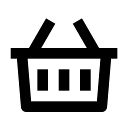 Shopping Basket 2 Line Icon
