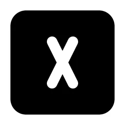 Square Letter X Icon