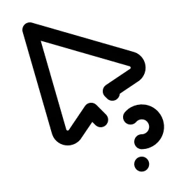 Pointer Question Line Icon