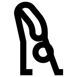 Standing Forward Bend Pose Icon
