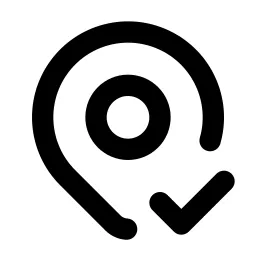 Map Pin Check Line Icon