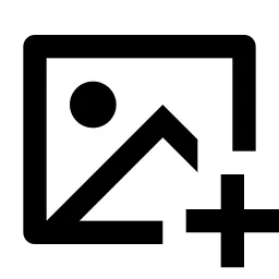 Image Add Line Icon