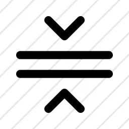 Concise Text Shorten Squeeze Icon