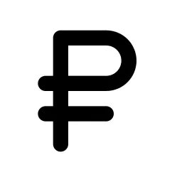 Currency Rubel Line Icon