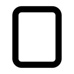 Rectangle Vertical Line Icon