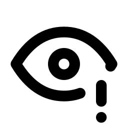 Eye Exclamation Line Icon