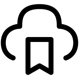 Cloud Bookmark Icon