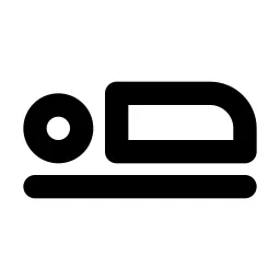 Bed Flat Line Icon