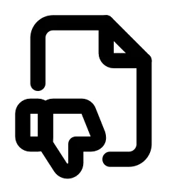 File Dislike Line Icon