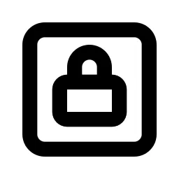 Lock Square Line Icon