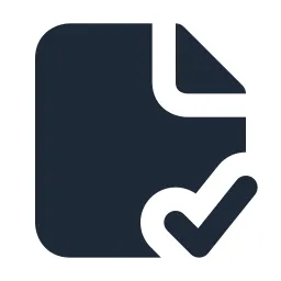 File Check Solid Icon